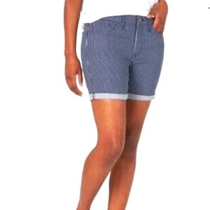 Lee midrise railroad stripe shorts size 18